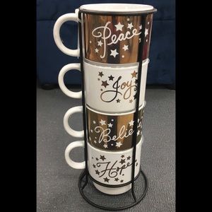 Cups for coffee or tea with special words